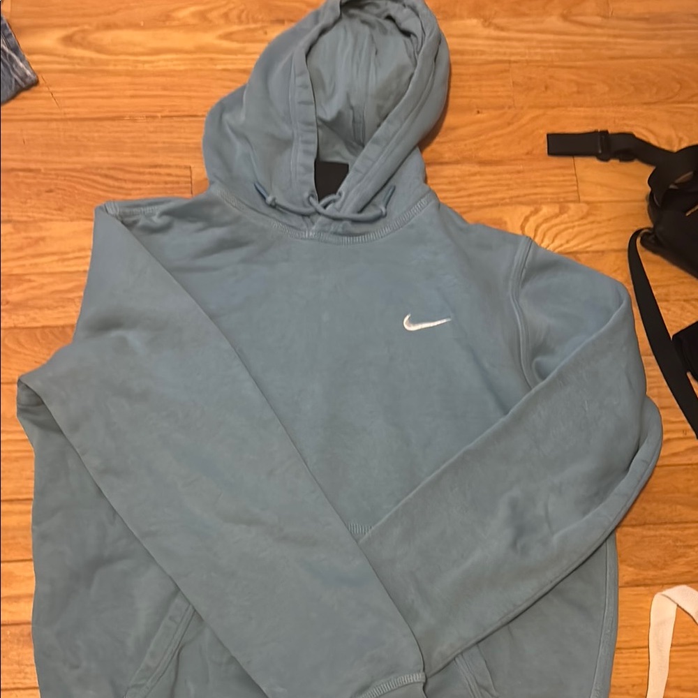 Nike Blue Sweatshirt Hoodie Athletic Style